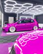 KPMF K75682 Instinktief Pink Glänzend Autofolie auf einem Golf R32