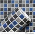 Imprimax Fliesenoptik Blau Grau DIN A4 Muster