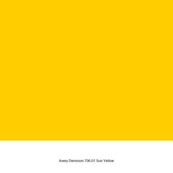 Avery 706-01 Sun Yellow Glänzend