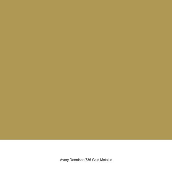 Avery 736 Gold Metallic Glänzend