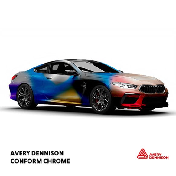 Avery Dennison® Conform Chrome Autofolie Schwarz
