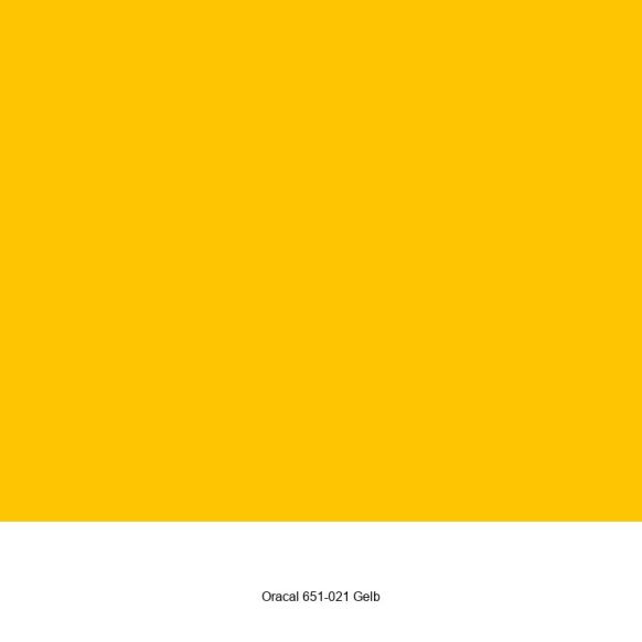 Oracal 651-021 Gelb Glänzend