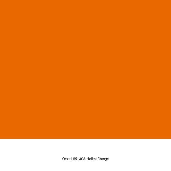 Oracal 651-036 Hellrot Orange Glänzend